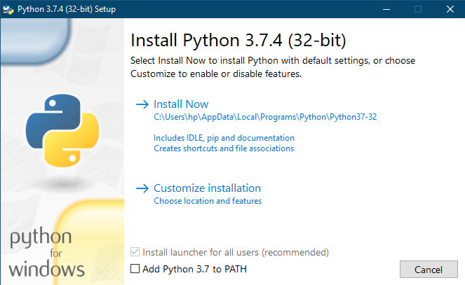 python for windows